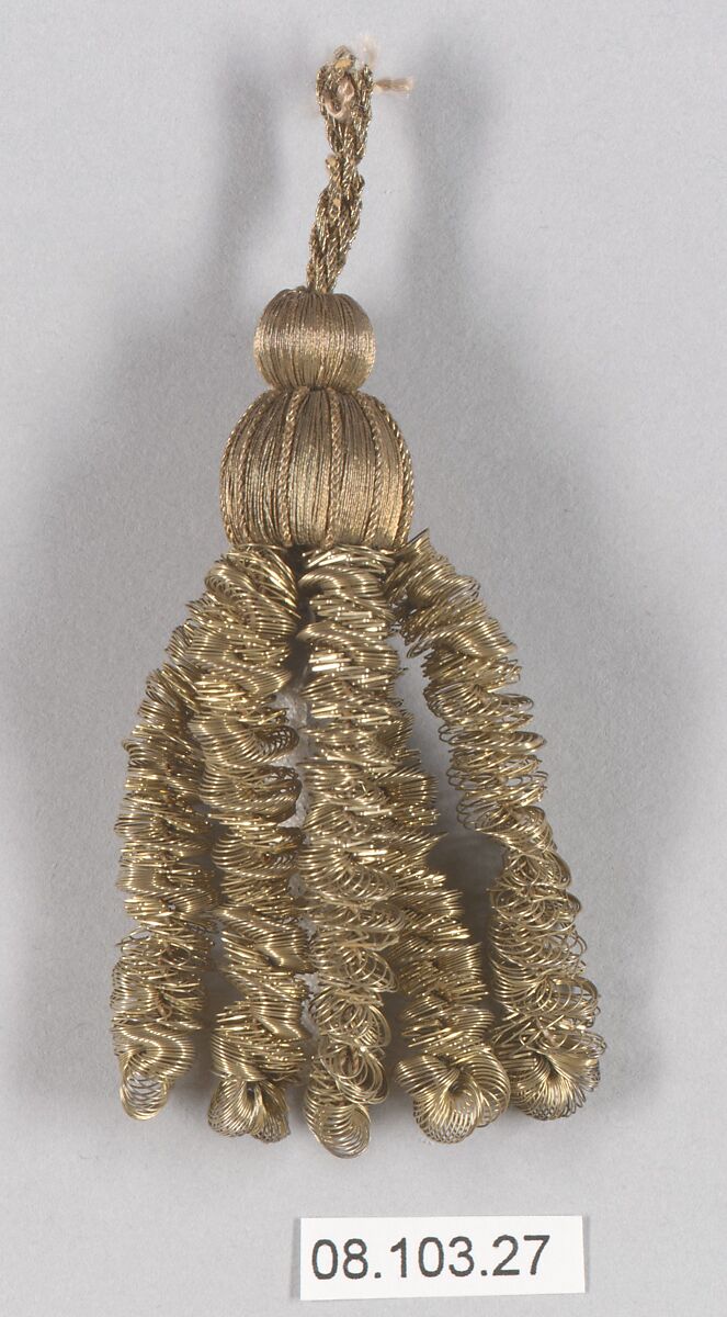 Tassel, Metal thread, French 