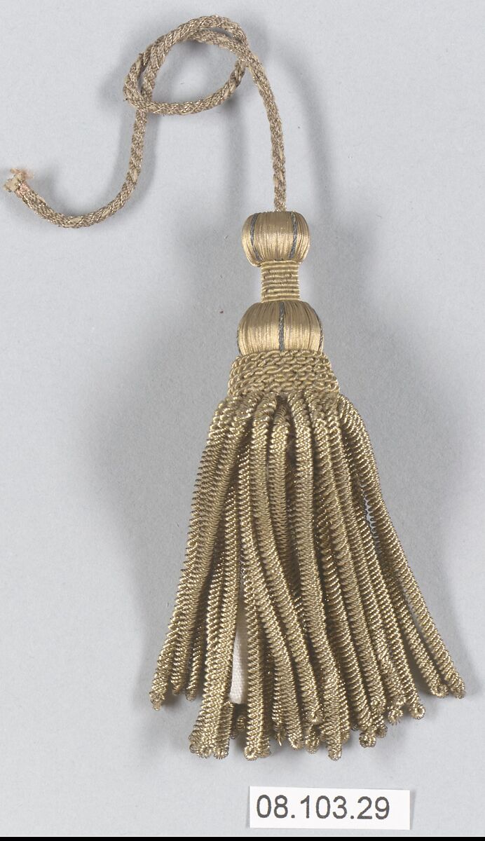 Tassel, Metal thread, French 