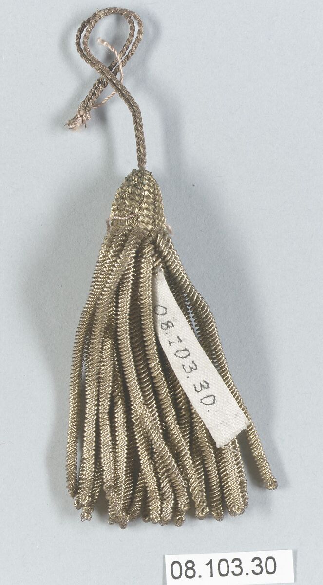 Tassel, Metal thread, French 