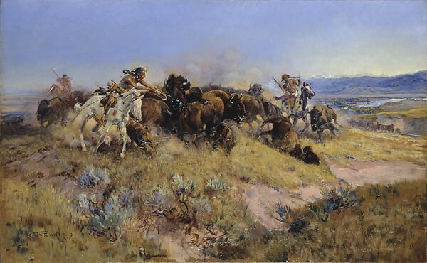 Charles M. Russell | Buffalo Hunt [No. 40] | American | The ...