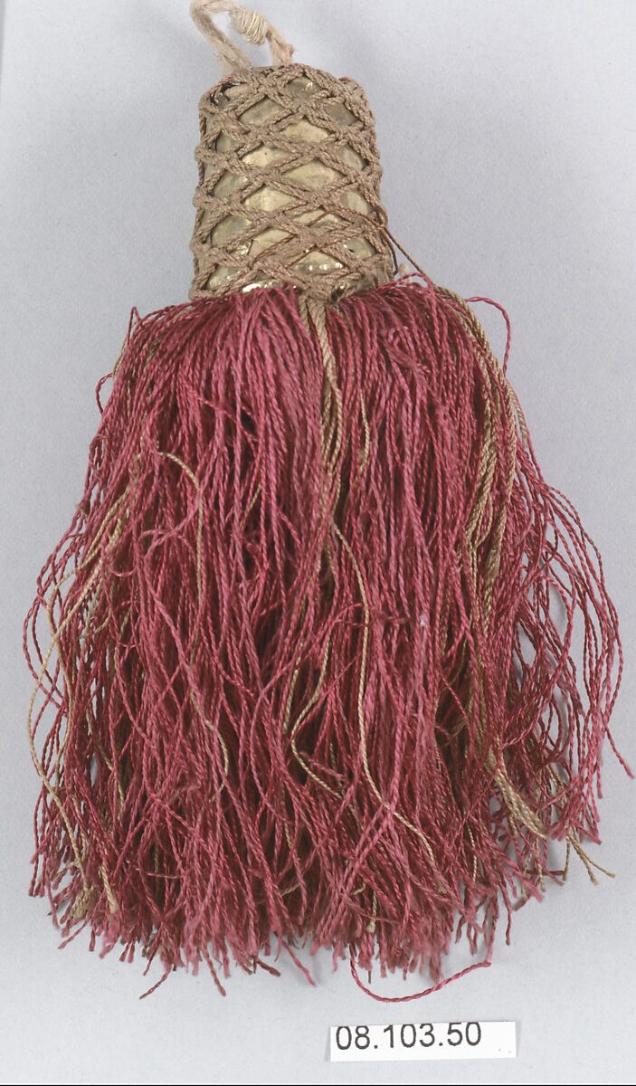 Tassel, Silk and metal thread, French 