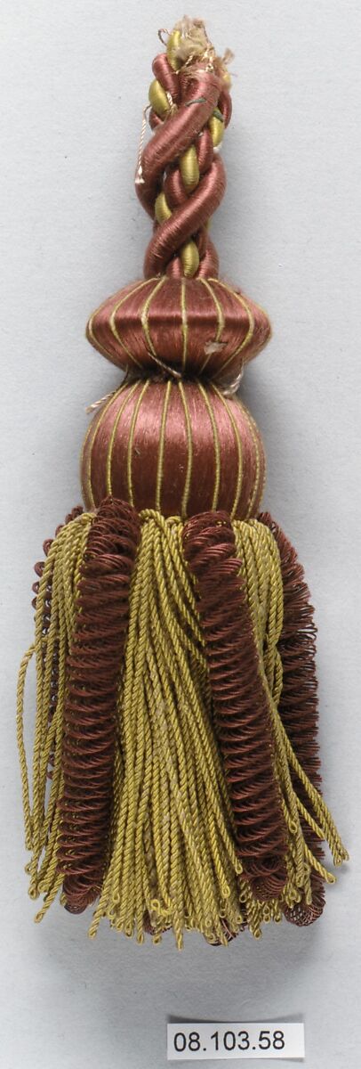 Tassel, Silk and cotton, French 