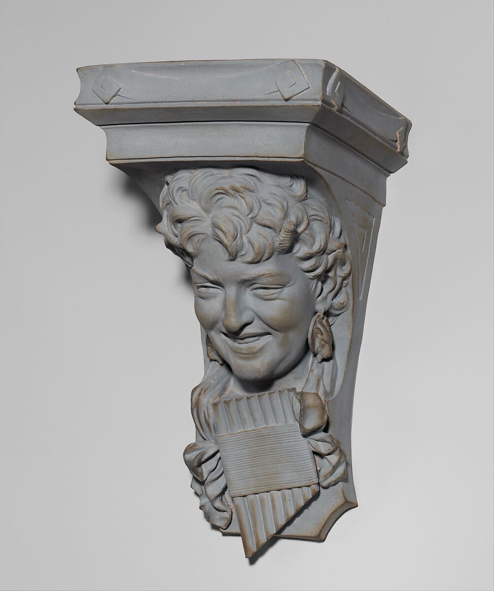 Bracket, Ott and Brewer (American, Trenton, New Jersey, 1871–1893), colored parian porcelain, American
