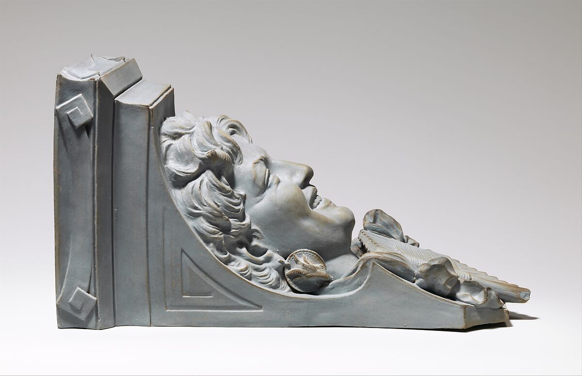 Bracket, Ott and Brewer (American, Trenton, New Jersey, 1871–1893), colored parian porcelain, American