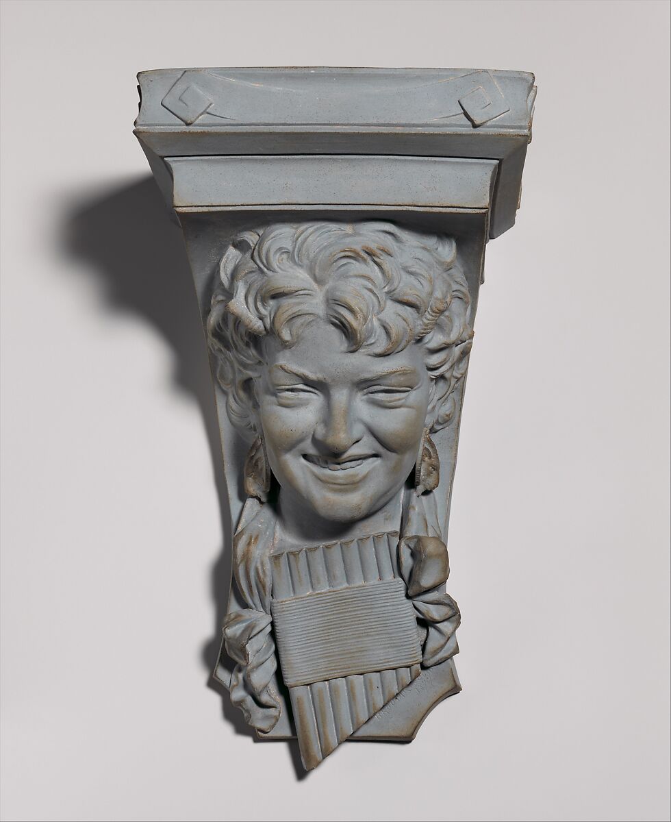 Bracket, Ott and Brewer (American, Trenton, New Jersey, 1871–1893), colored parian porcelain, American 