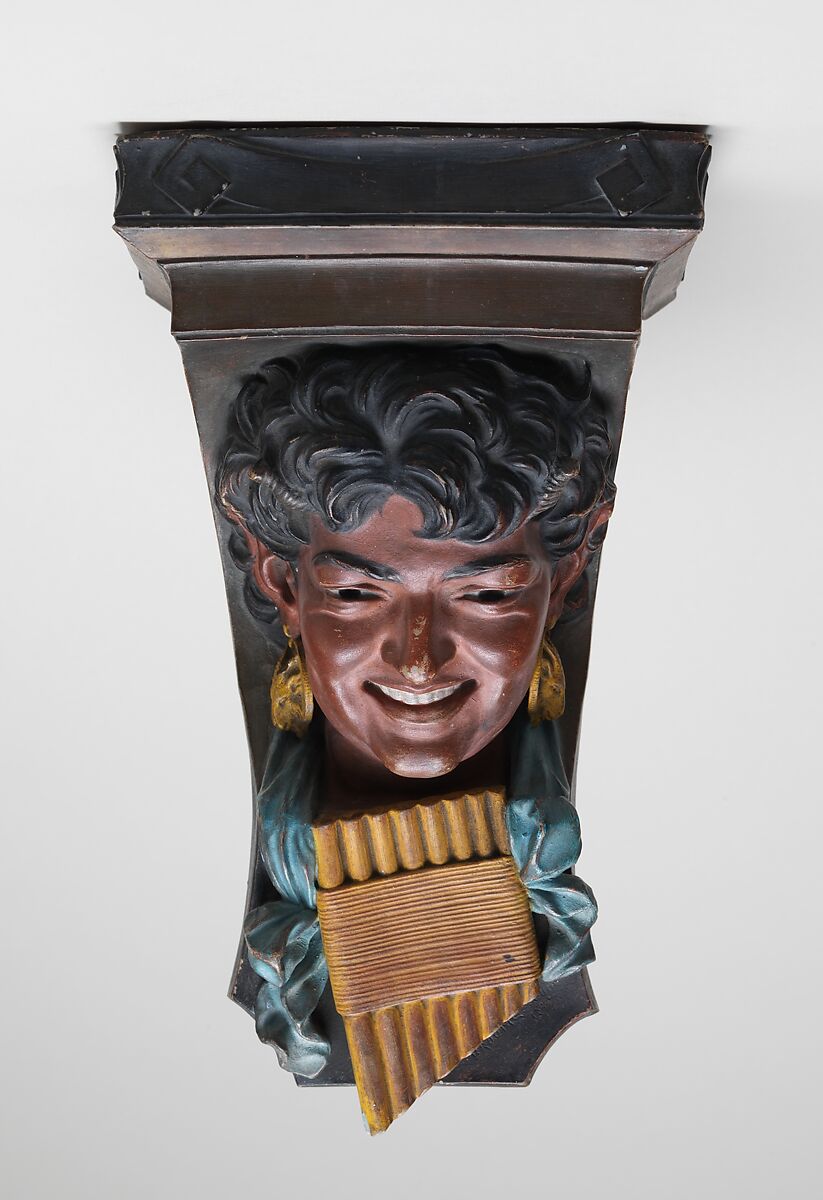 Bracket, Ott and Brewer (American, Trenton, New Jersey, 1871–1893), colored parian porcelain, American