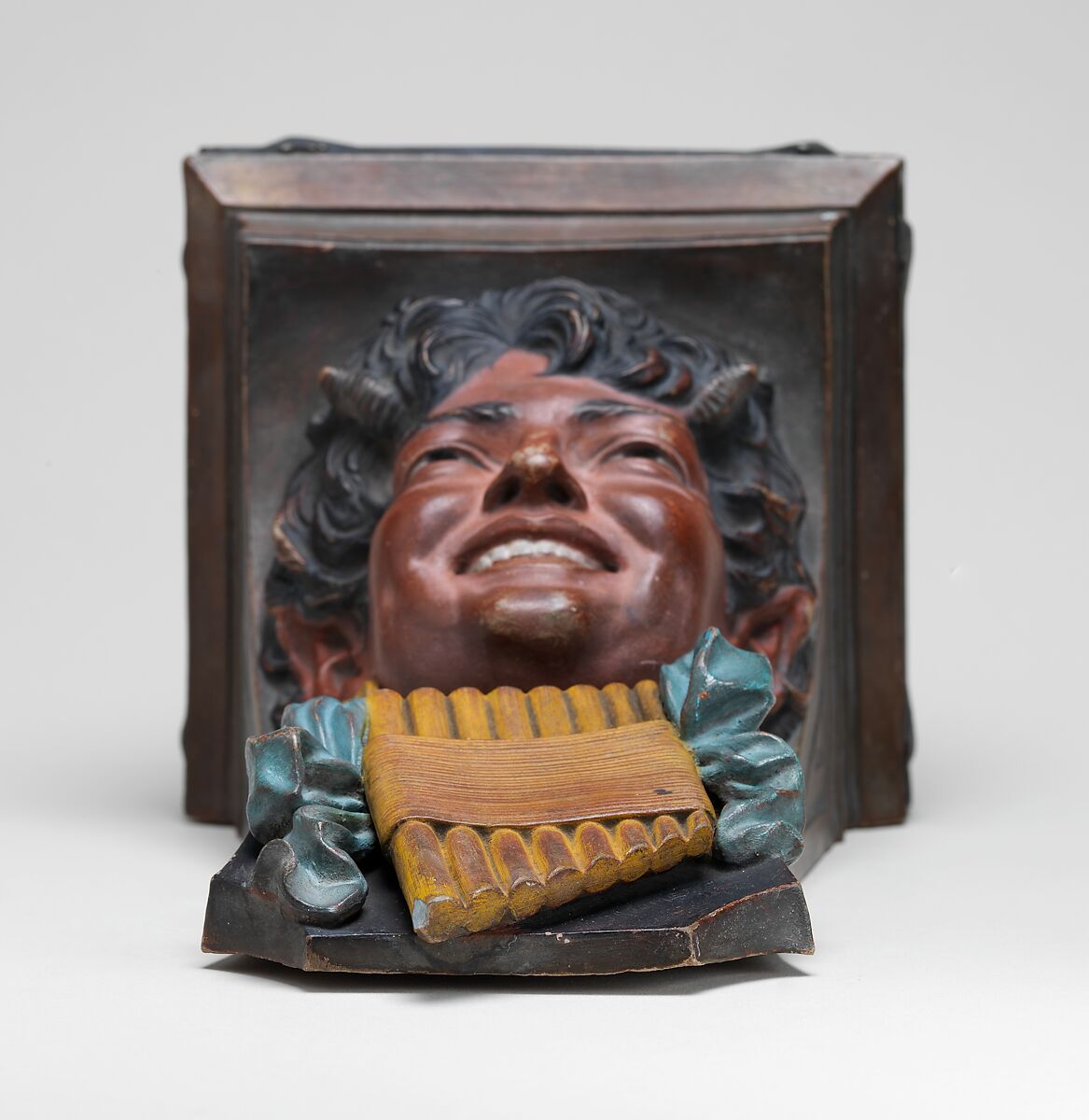 Bracket, Ott and Brewer (American, Trenton, New Jersey, 1871–1893), colored parian porcelain, American