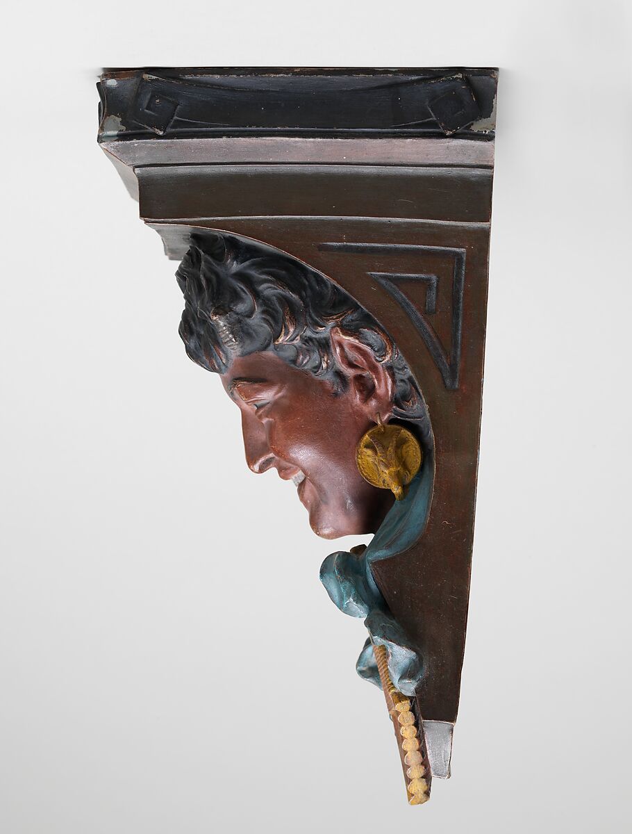 Bracket, Ott and Brewer (American, Trenton, New Jersey, 1871–1893), colored parian porcelain, American