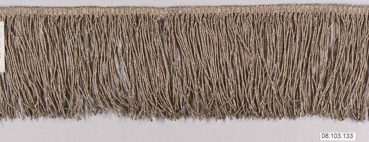 Fringe, Metal thread, probably European 