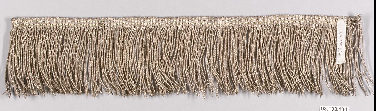 Fringe, Metal thread, probably European 