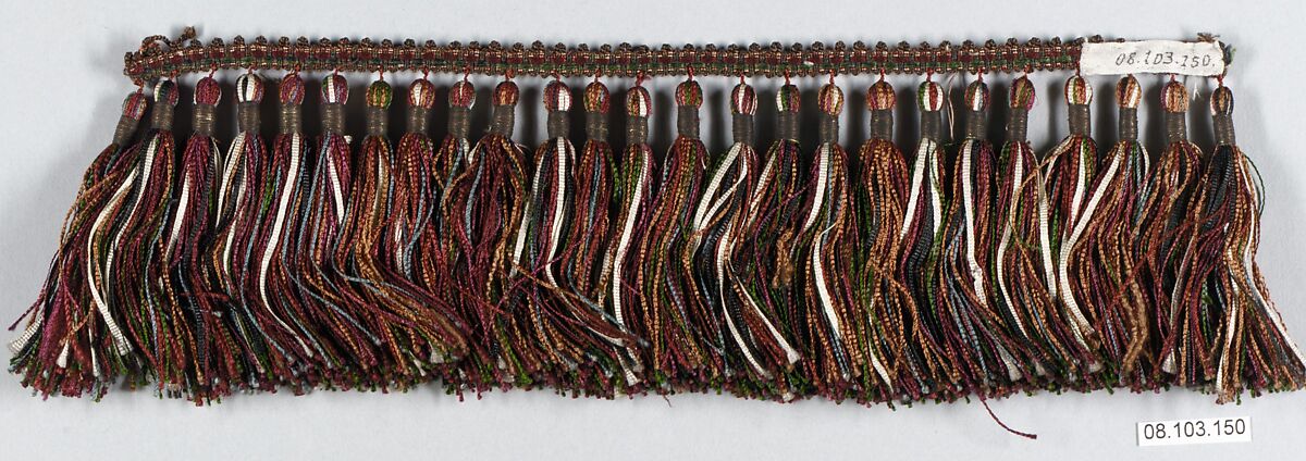 Fringe, Silk and metal thread, European 