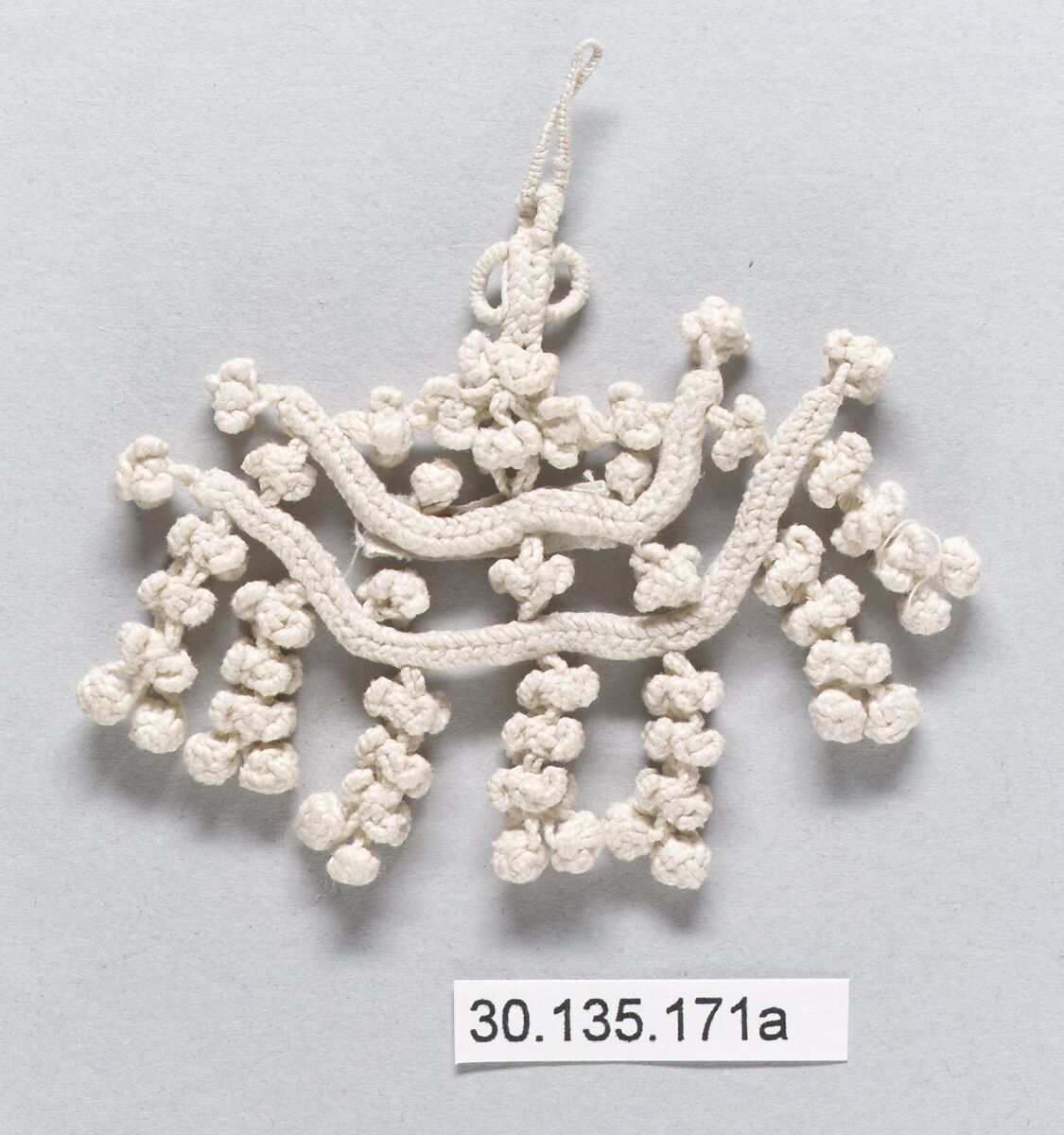 Fringe, Silk and metal thread, probably European