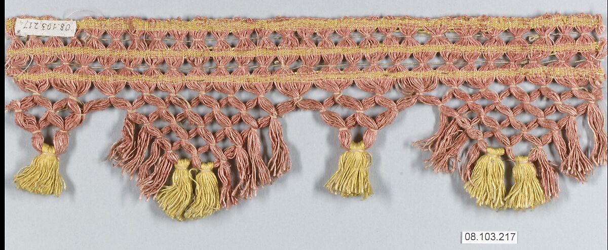 Fringe, Cotton, probably European 