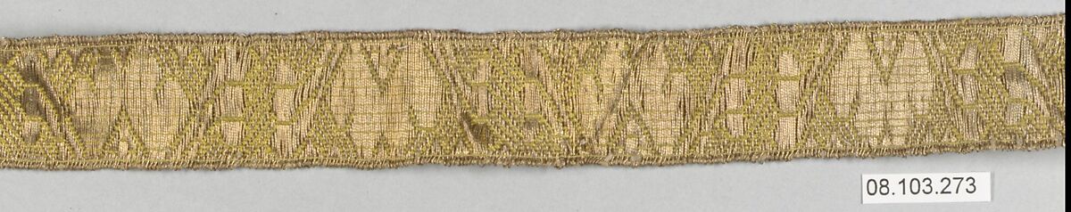 Galloon, Silk and metal thread, Unknown 