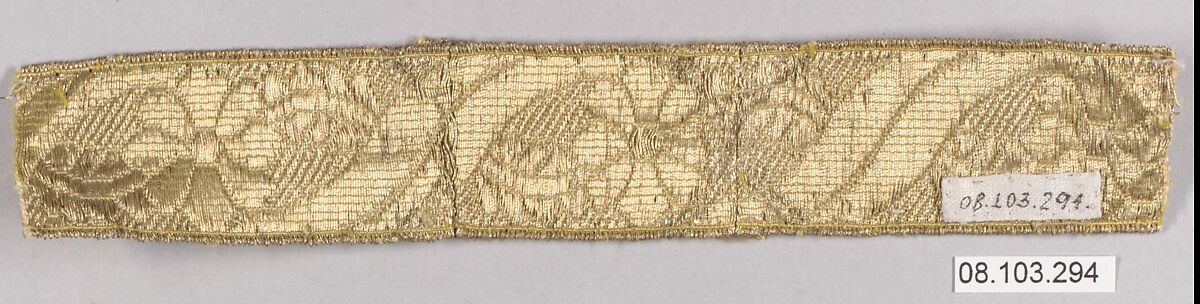 Galloon, Silk and metal thread, Unknown 