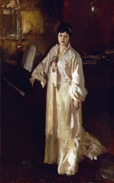 Judith Gautier, John Singer Sargent (American, Florence 1856–1925 London), Oil on panel, American 
