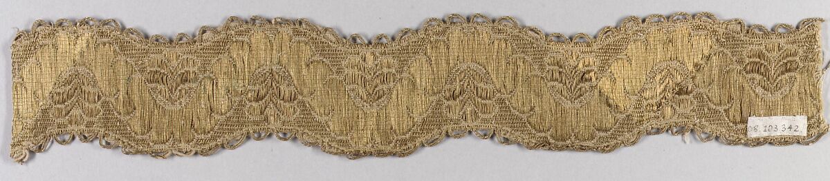 Galloon, Silk and metal thread, Unknown 