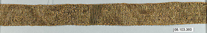 Galloon, Silk and metal thread, Italian or French 