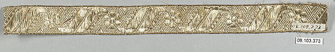 Galloon, Metal thread, probably European 