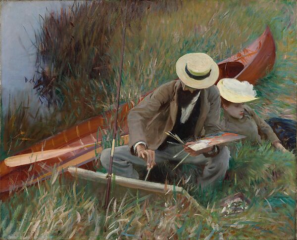 An Out-of-Doors Study, John Singer Sargent (American, Florence 1856–1925 London), Oil on canvas, American 