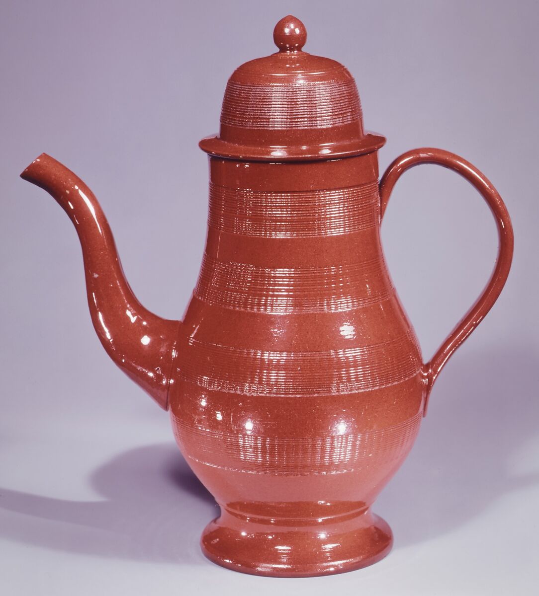 Coffeepot, Earthenware; Redware, American 