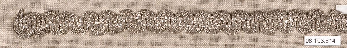 Galloon, Silk and metal thread, French 