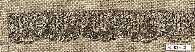 Piece, Bobbin lace, French 