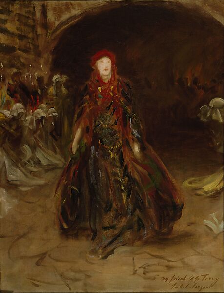 Ellen Terry as Lady Macbeth, John Singer Sargent (American, Florence 1856–1925 London), Oil on canvas, American 