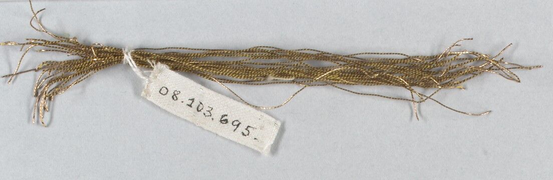Tinsel and metal thread, French