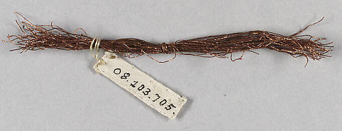 Cord, Metal thread, probably European