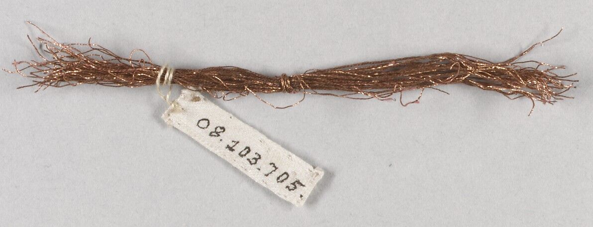 Cord, Metal thread, probably European