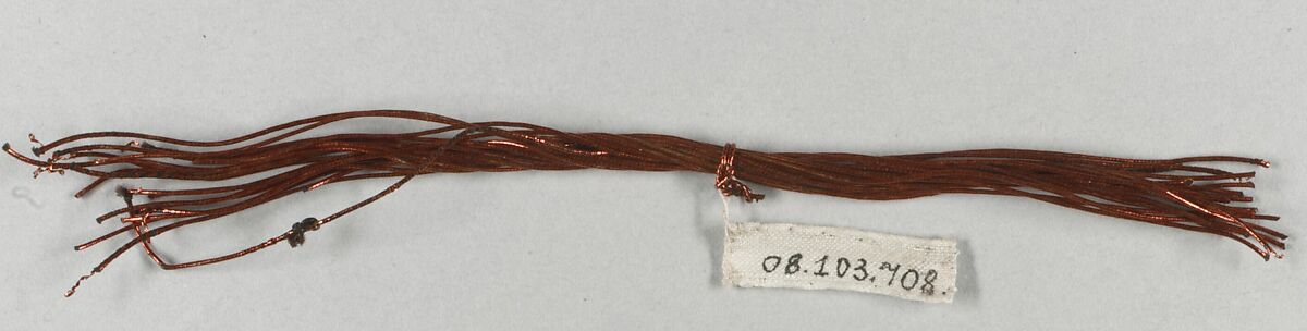 Tinsel and metal thread, Metal thread, French