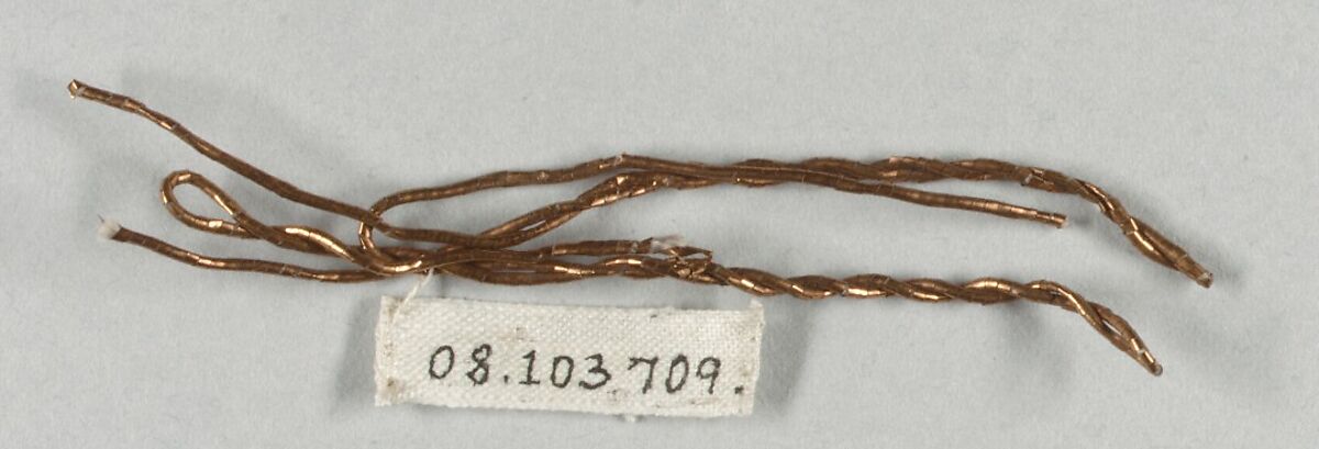 Tinsel and metal thread, Metal thread, French