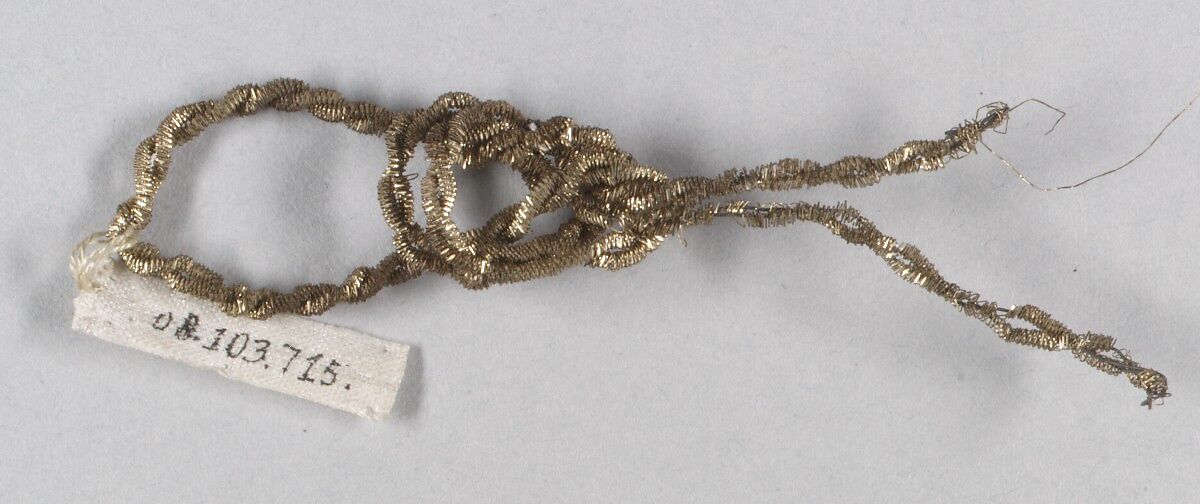 Tinsel and metal thread, Metal thread, French