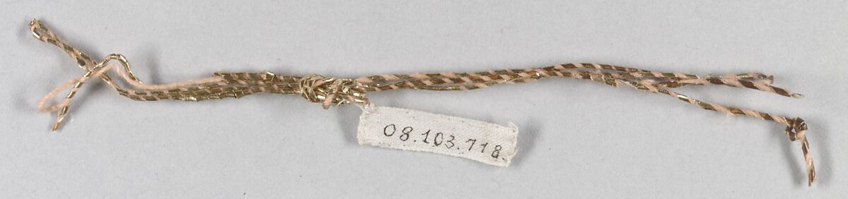 Tinsel and metal thread, Metal thread, French