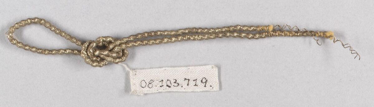 Tinsel and metal thread, Metal thread, French