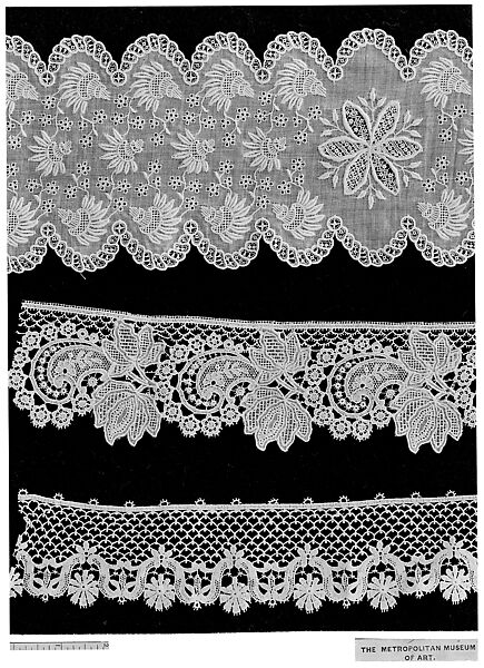 Insertion, Machine made lace, Italian