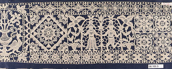 Insertion, Machine made lace, Italian 