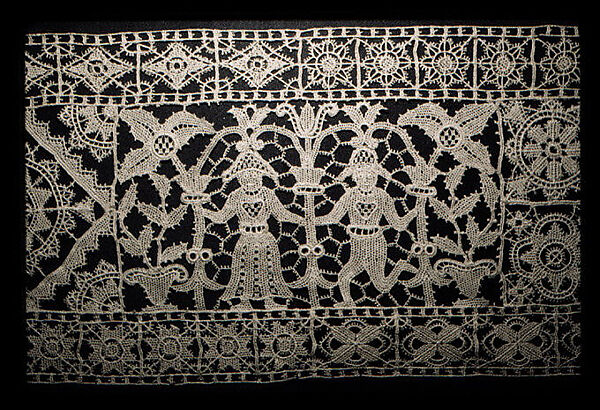 Insertion, Machine made lace, Italian