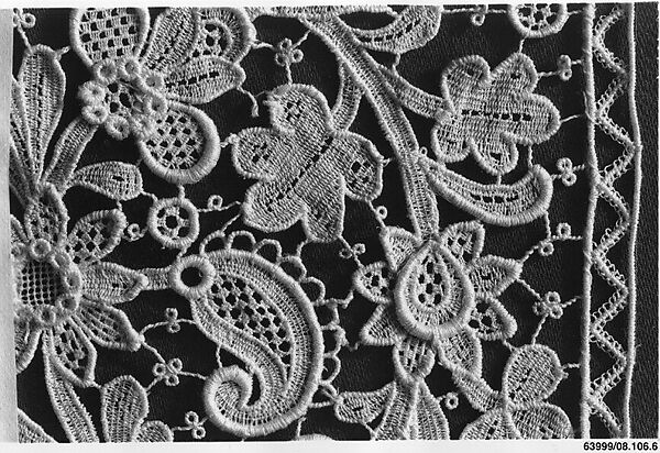 Insertion, Machine made lace, Italian