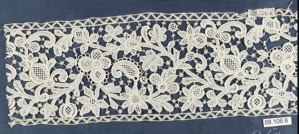 Insertion, Machine made lace, Italian
