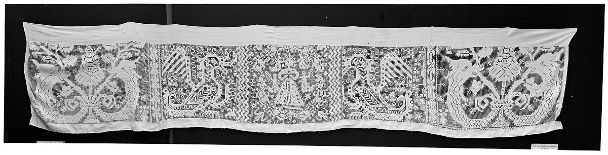 Antependium, Embroidered net, Spanish 