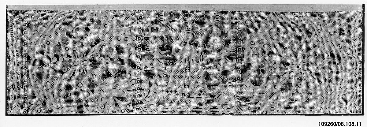 Altar frontal, Embroidered net, Spanish