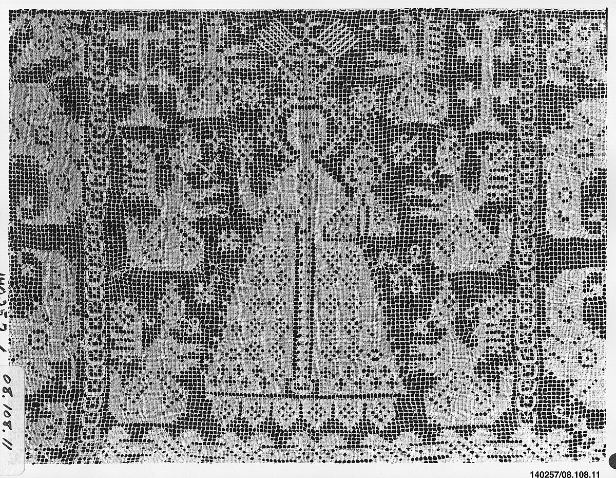 Altar frontal, Embroidered net, Spanish