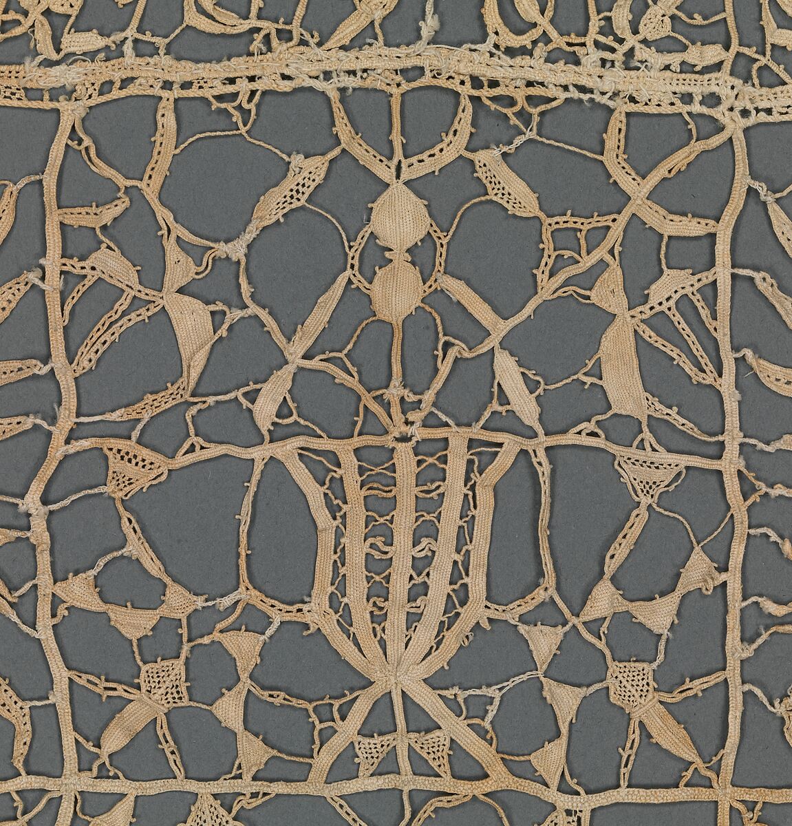 Cover, Needle lace, punto in aria, Spanish or Italian