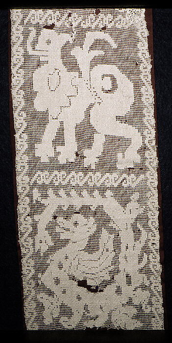 Insertion, Embroidered net, Spanish