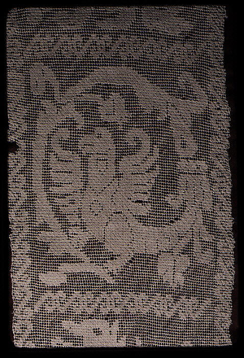 Insertion, Embroidered net, Spanish