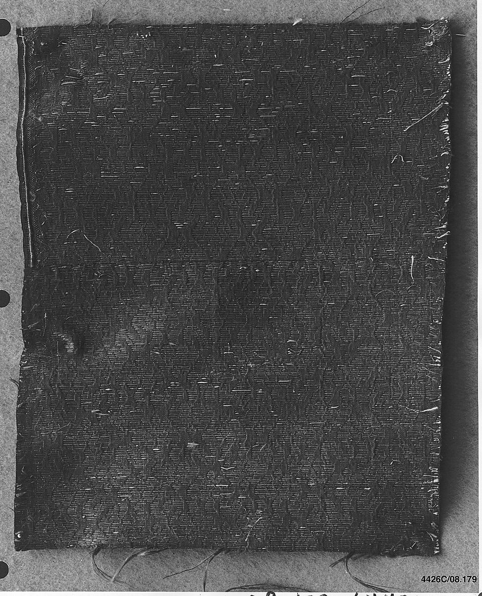 Piece, Silk and metal thread, Italian