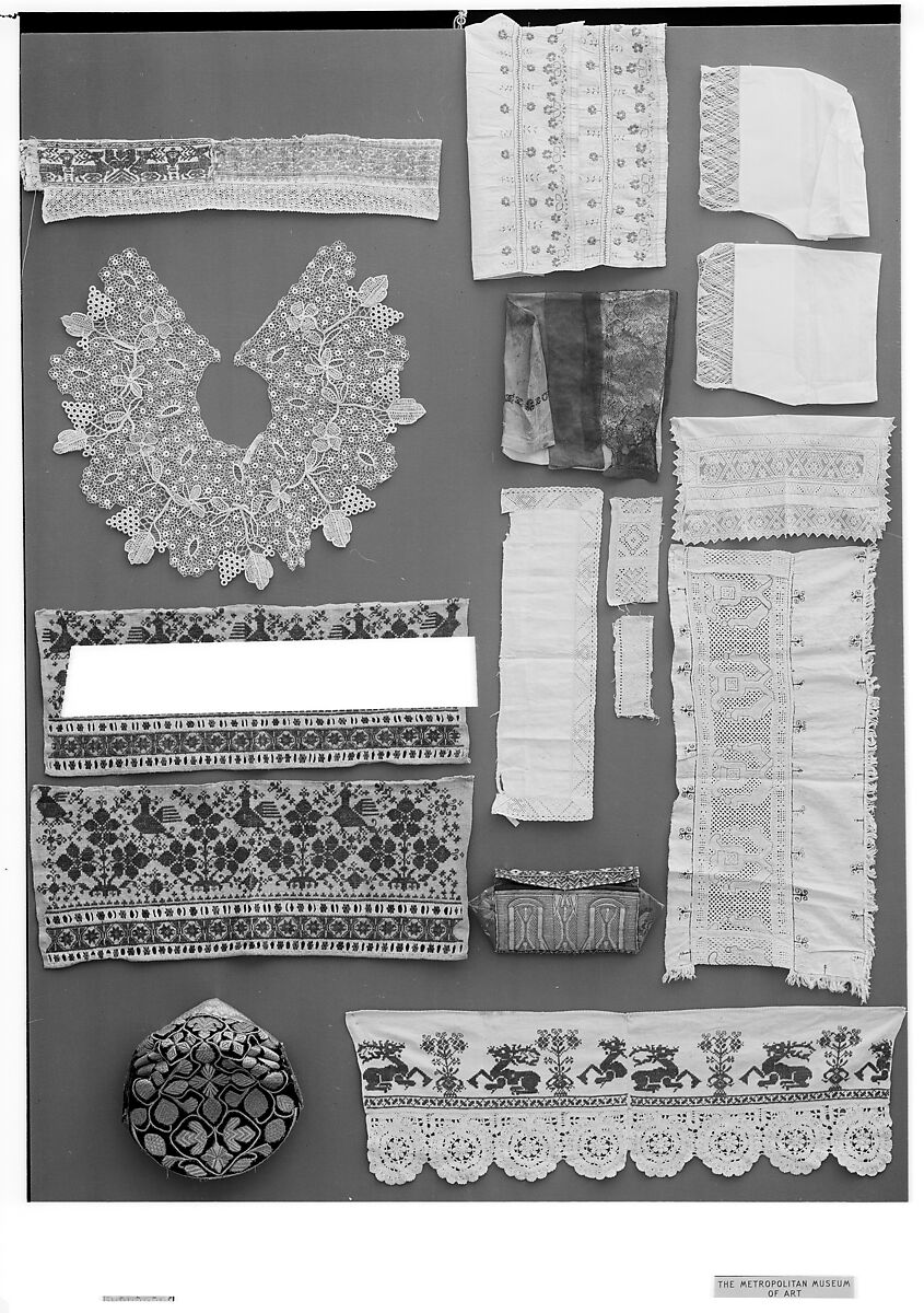 Fragment, Needle lace, imitation point d’Alençon, Austrian