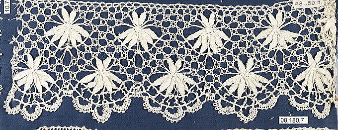 Fragment, Bobbin lace, Austrian 